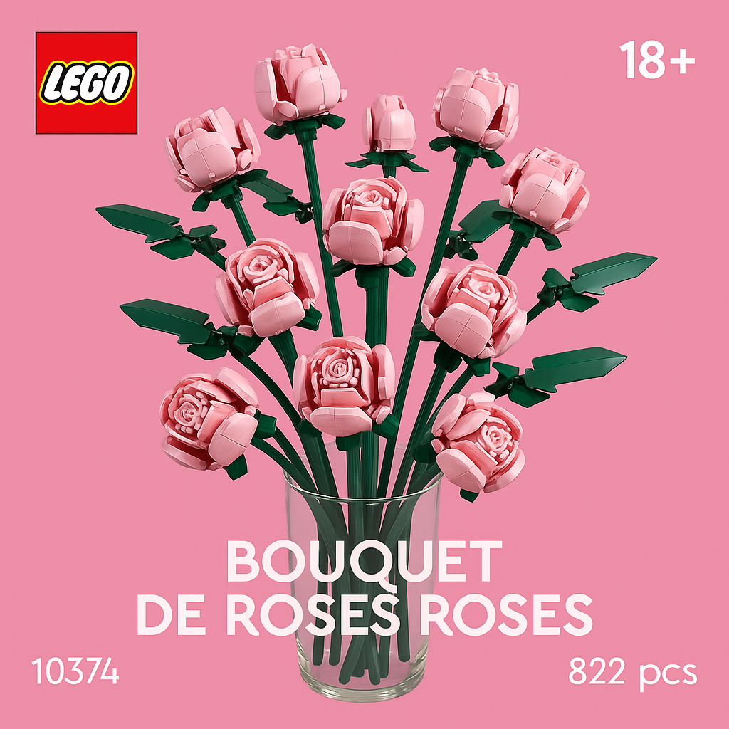 LEGO 10374 – Bouquet de Roses Roses (Collection Botanique)